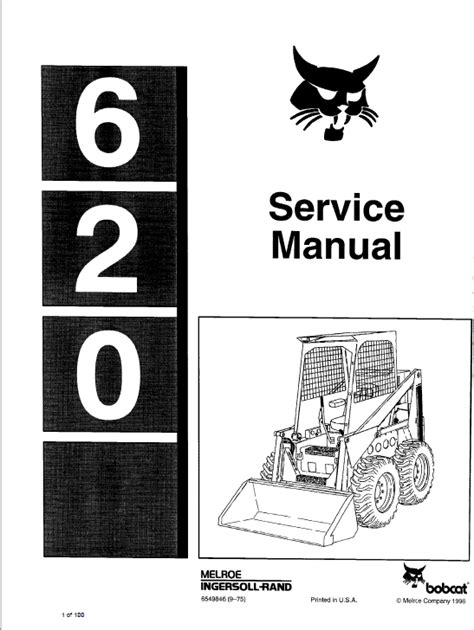 bobcat 620 skid-steer loader service manual|bobcat loader manual.